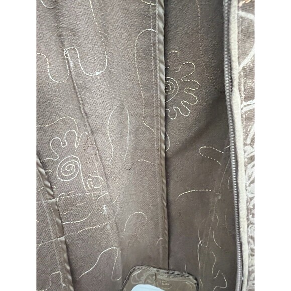 Coldwater Creek Jacket Womens 8 Brown Embroidered Asian Collar Boho NWT - Picture 11 of 12